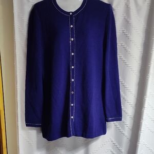 St. John Evening Royal Blue Knit